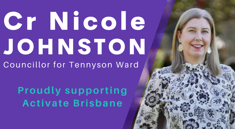 Nicole Johnston, proudly supporting Actívate Brisbane